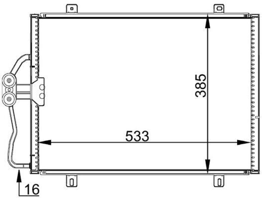 Конденсатор, кондиционер AC 176 000S