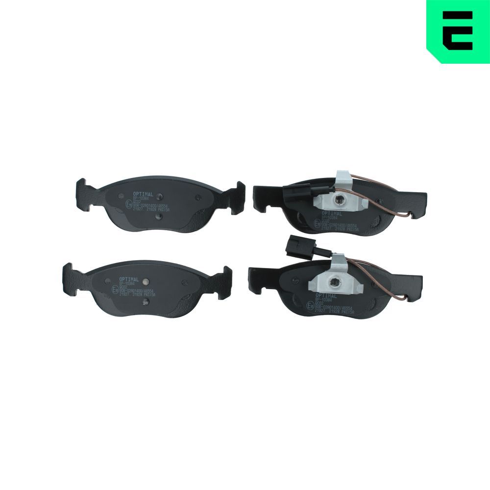 OPTIMAL BP-10384 - Bremsbelagsatz, Scheibenbremse