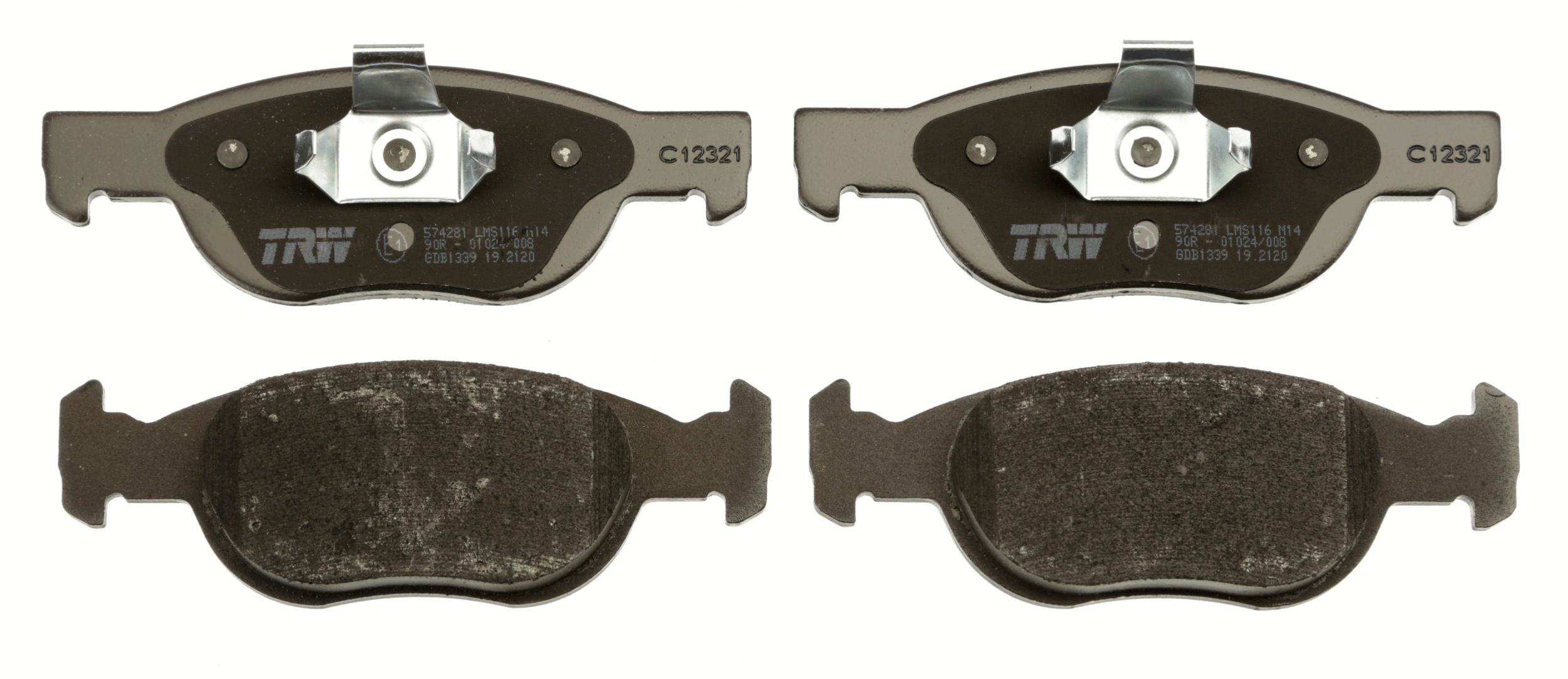 TRW DISC BRAKE PADS - TecDoc 2