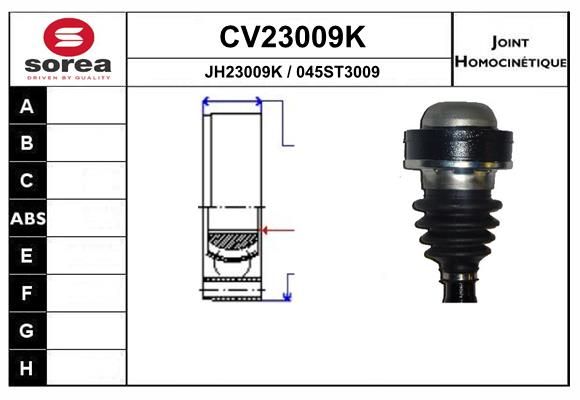 Gelenksatz, Antriebswelle