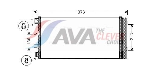 AVA QUALITY COOLING RTA5475D - Kondensator, Klimaanlage ** CLEVER FIT **