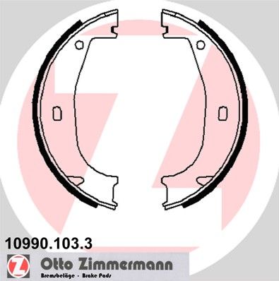 Brake Shoe Set, parking brake 10990.103.3