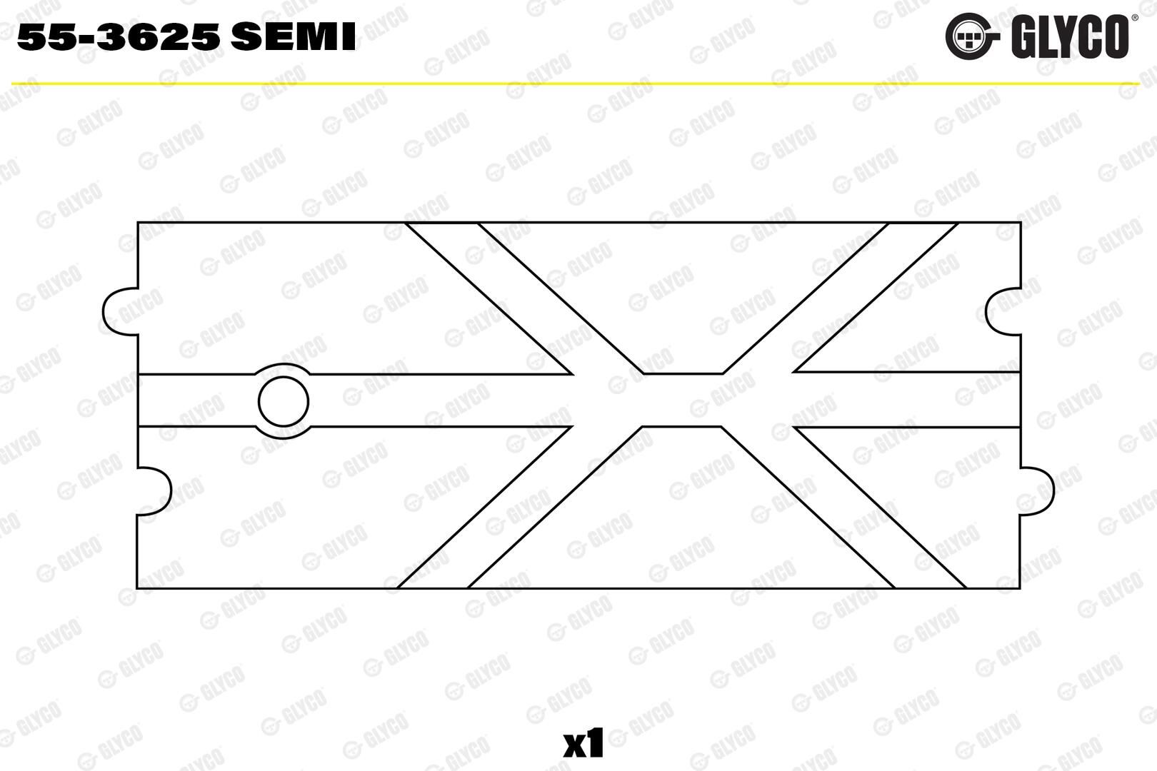 GLYCO 55-3625 SEMI - Lagerbuchse, Pleuel