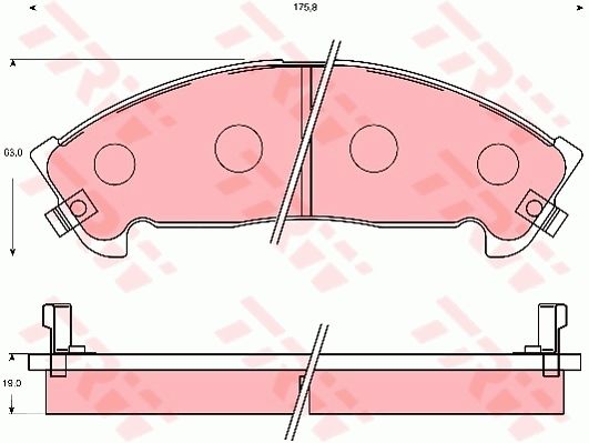 TRW DISC BRAKE PADS - TecDoc Only