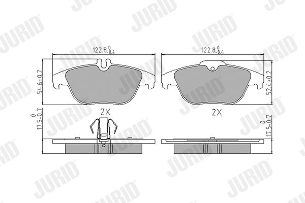 Brake Pad Set, disc brake 573735J