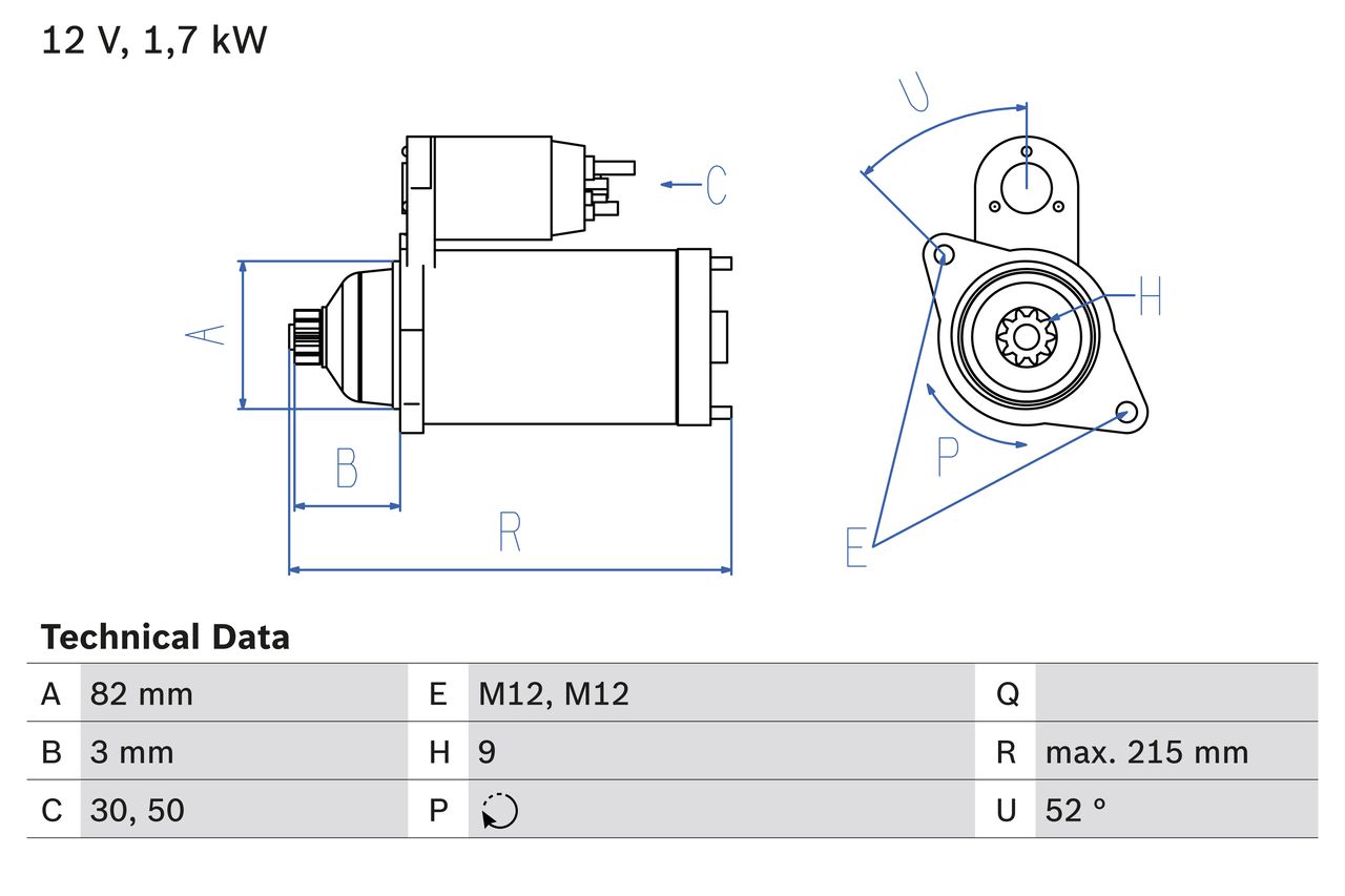 BOSCH 0 986 024 250 Starter