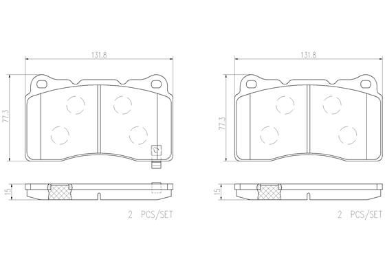 HOLDEN COMMODORE VE 10-13 (FRT) *Ceramic Pads - TecDoc 1