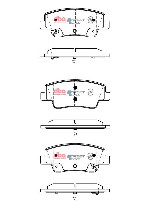 DBA SSEV STREET SERIES  BRAKE PADS [ Hyundai Ioniq 5/ Kia EV6 2022 - On R ] - TecDoc Only
