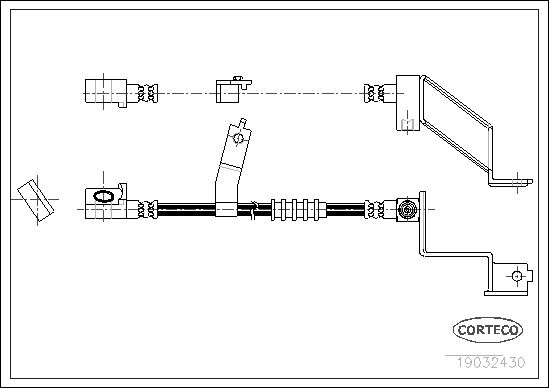 FLEXIBLE DE FREIN CHRYSLER VOYAG  0705