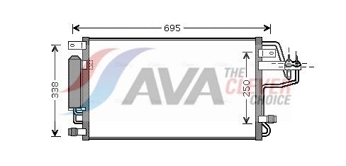 AVA QUALITY COOLING HY5156D - Kondensator, Klimaanlage ** CLEVER FIT **
