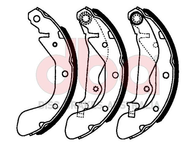 Street Series Brake Shoes [Daewoo Kalos T200/Holden Barina 200mm] - TecDoc Only
