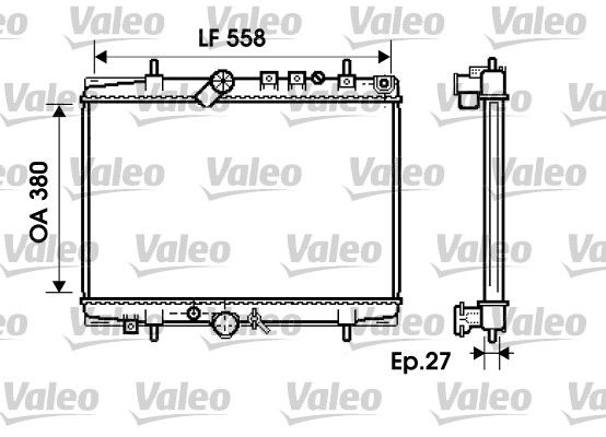 RAD MOT CITROEN C5 I - PEUGEOT 607  9900