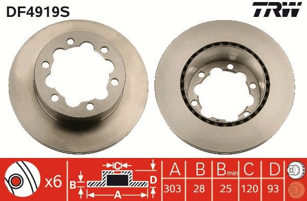 Brake Disc DF4919S