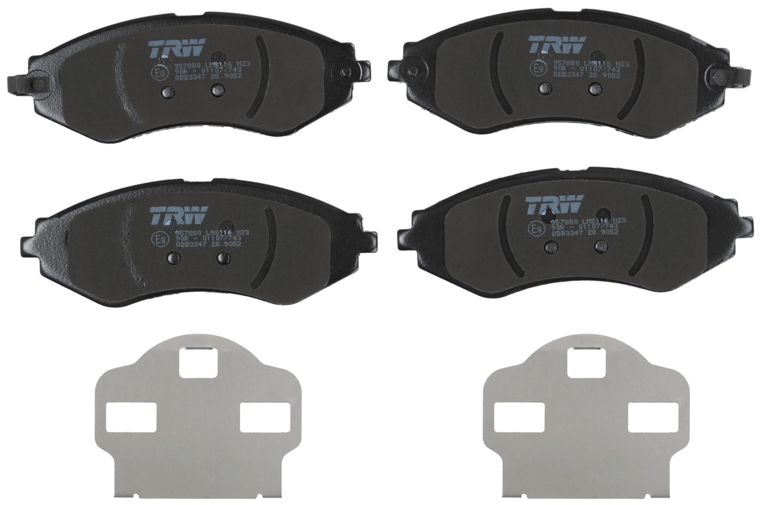 TRW DISC BRAKE PADS - TecDoc 2