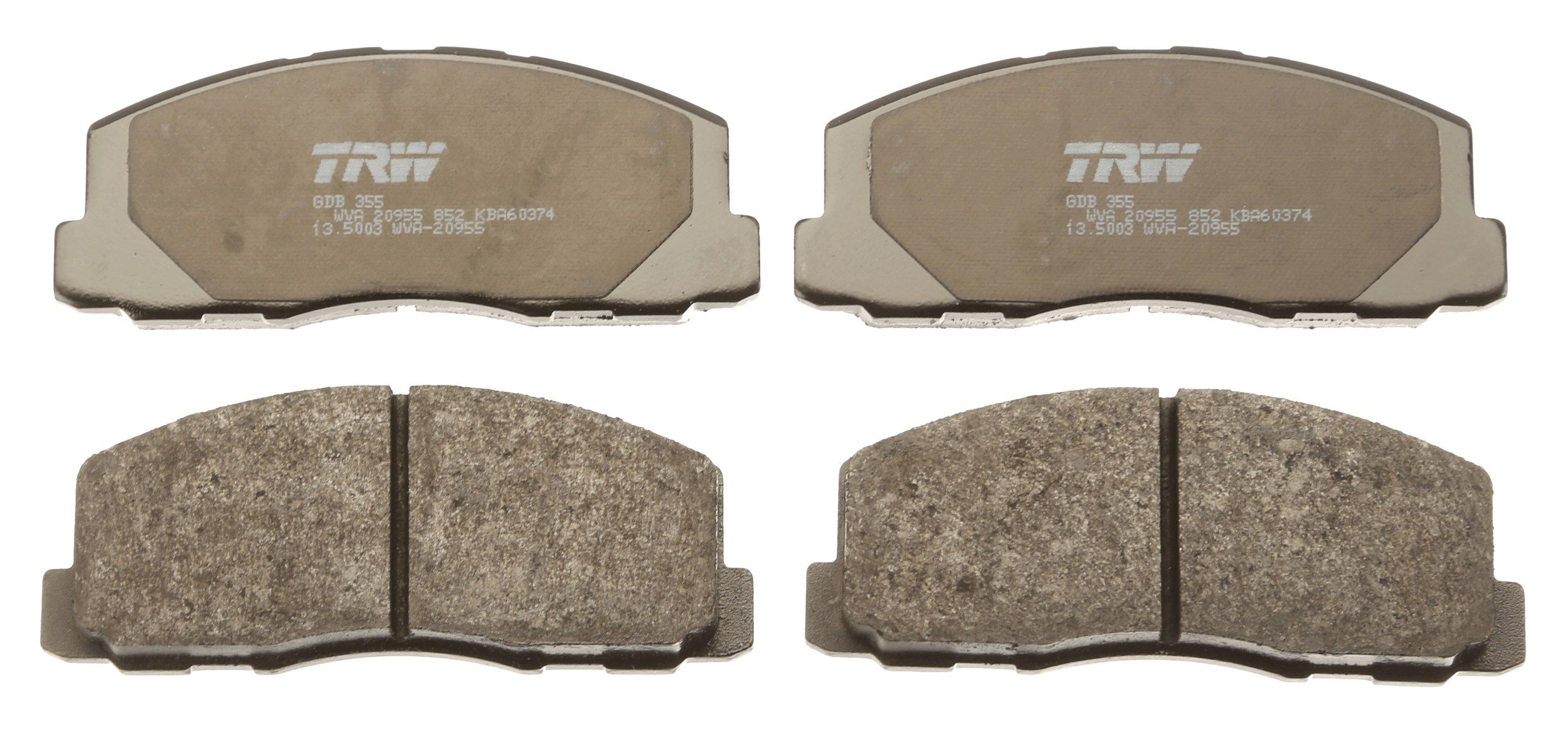 TRW DISC BRAKE PADS - TecDoc 2