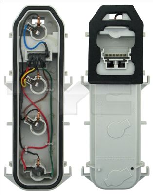 lemputės laikiklis, kombinuotas galinis žibintas