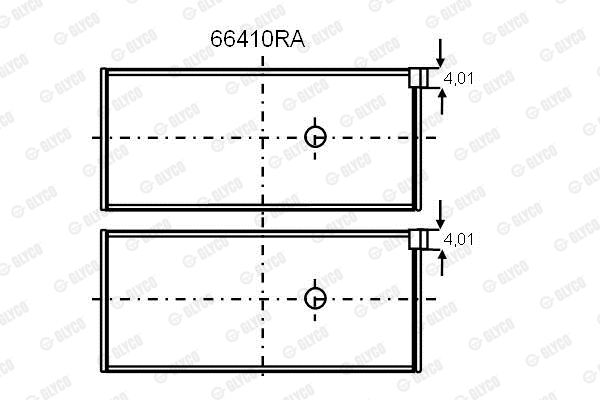 66410RA GLYCO csapágy