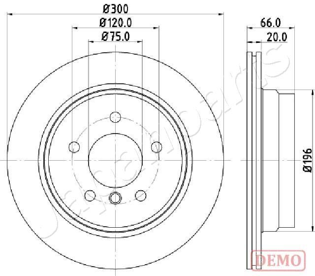 DP-0117C JAPANPARTS féktárcsa