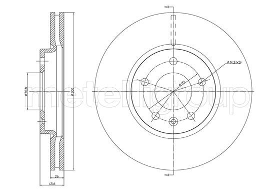 METELLI 23-1003C - Bremsscheibe