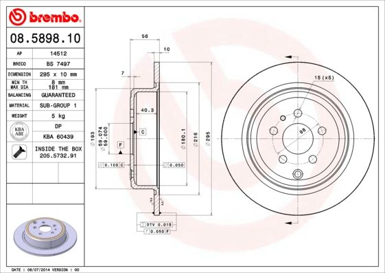 Brake Disc 08.5898.10