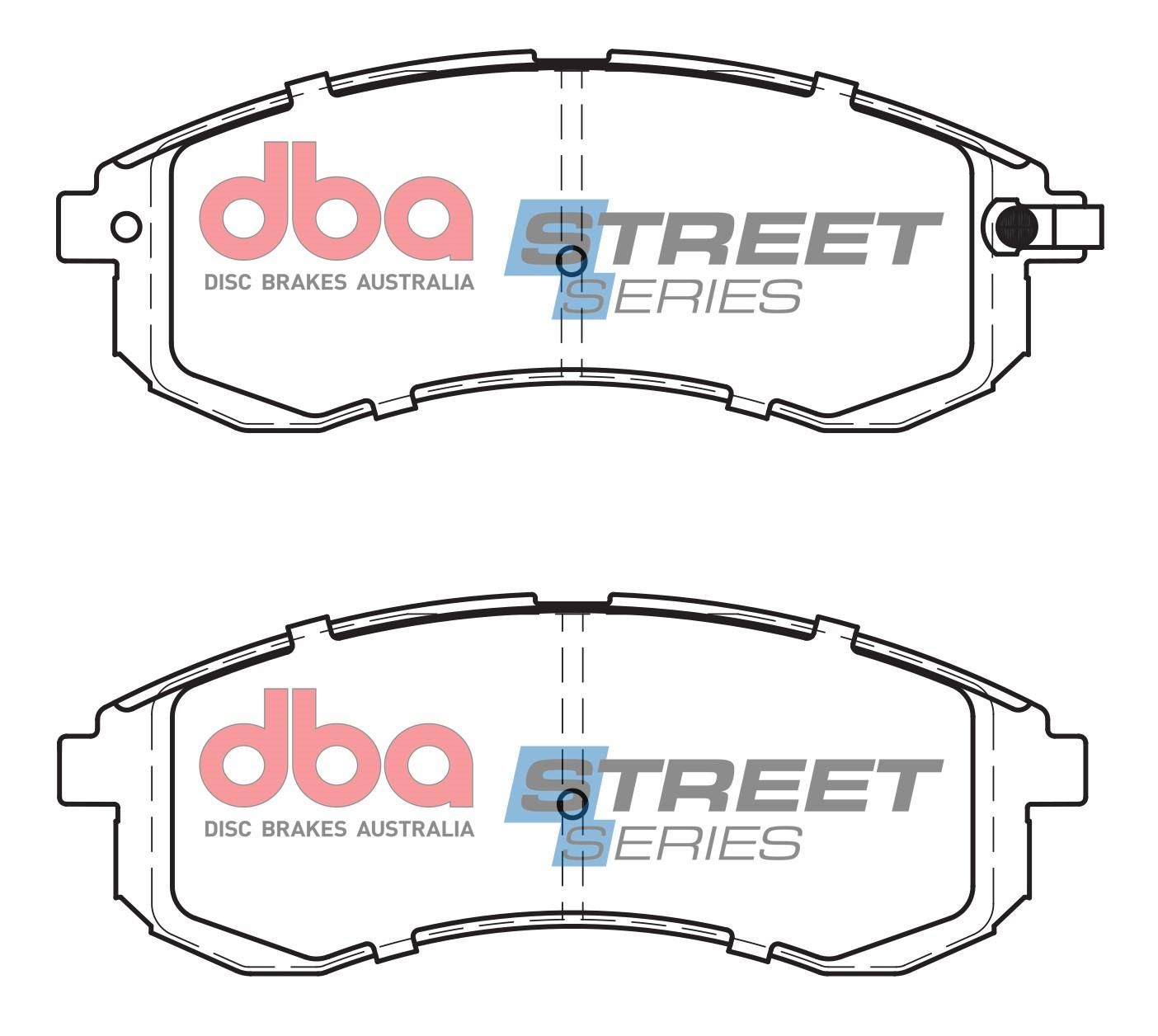 DBA SS STREET SERIES BRAKE PADS [ Mitsubishi 2001-2006 F ] - TecDoc Only