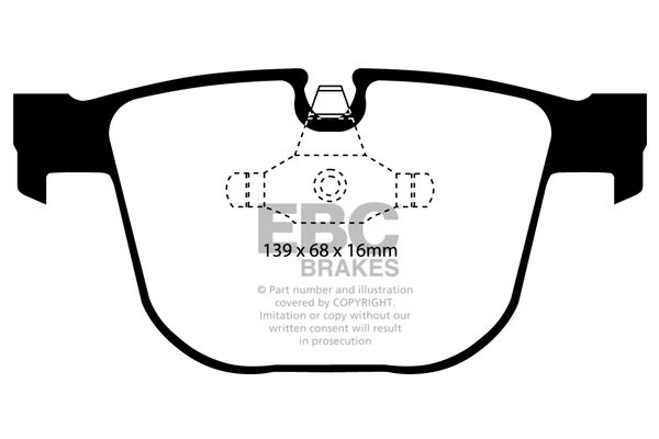 EBC Brakes DP41451R - Bremsbelagsatz, Scheibenbremse