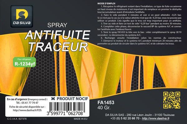 ANTIFUITES TRACEUR R1234Y