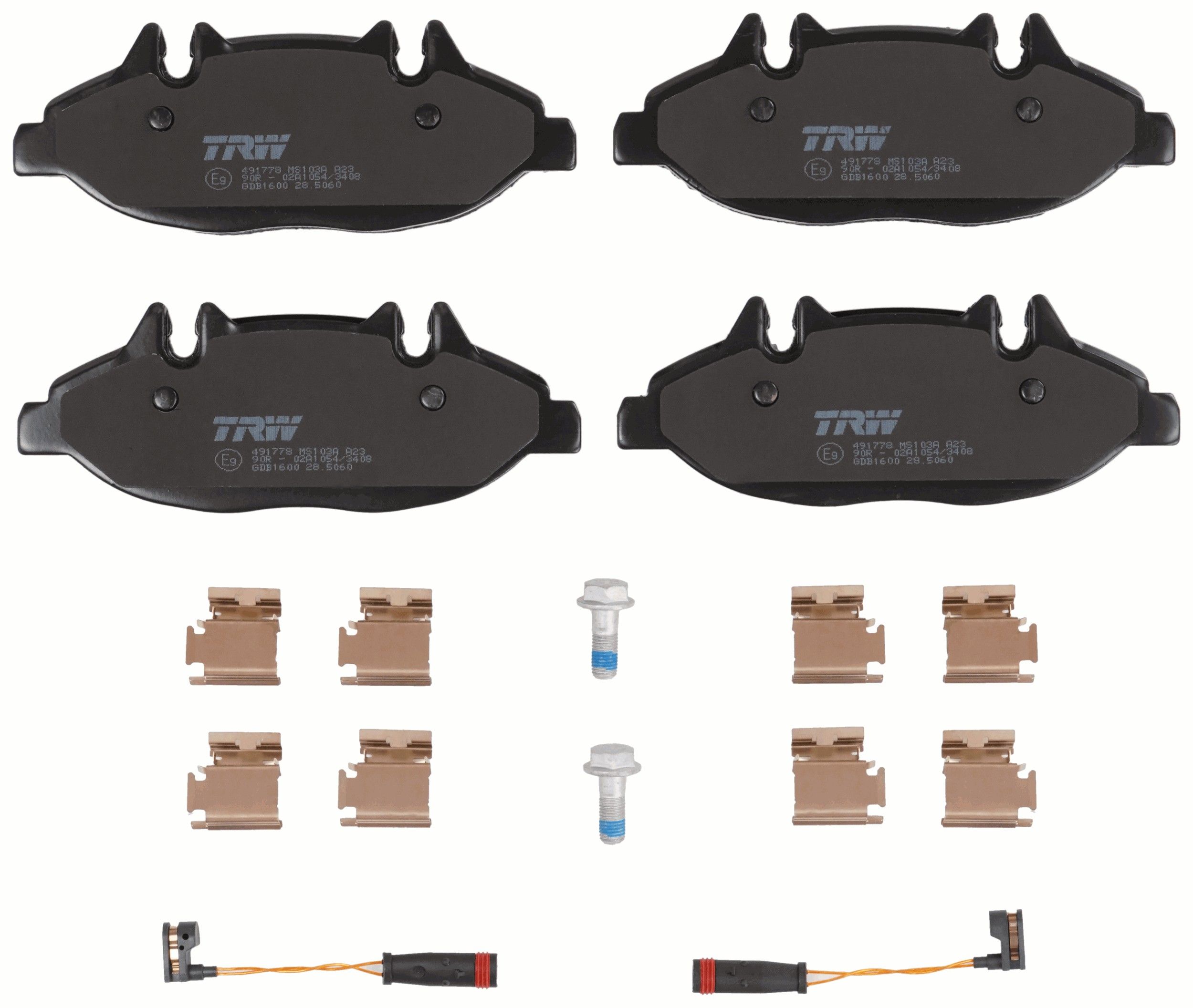 TRW DISC BRAKE PADS - TecDoc 2