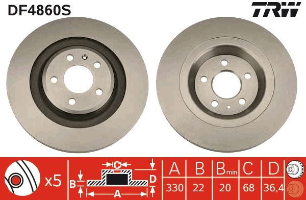 Brake Disc DF4860S