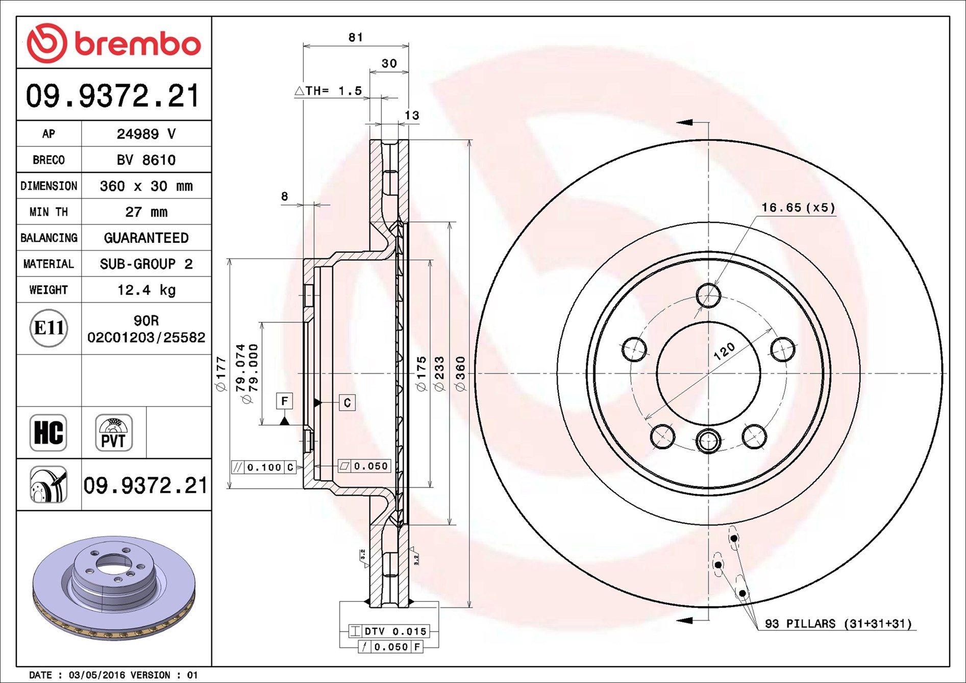 LAND ROVER RANGE ROVER HSE, VOGUE V8 02-05 (FRT) - TecDoc 2