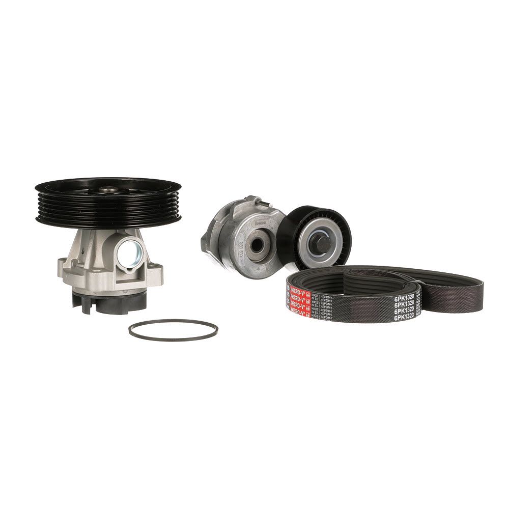 vandens siurblys + V formos rumbuotas diržas, komplektas