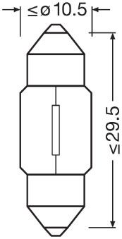 ORIGINAL BASE 31MM 10W SV8,5-8 12V  !!! À COMMANDER VIA FDL !!!