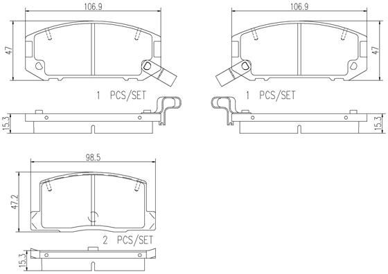 TOYOTA MR2 90-06 (RR) *Holes - TecDoc 1