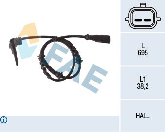 Sensor, Raddrehzahl Sensor, Raddrehzahl
