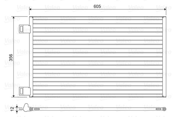 VALEO 822553 Condenser, air conditioning