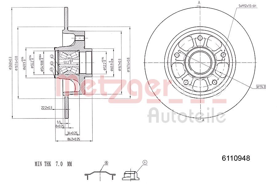 Brake Disc 6110948