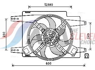 AL7522 AVA QUALITY COOLING ventilátor, motorhűtés