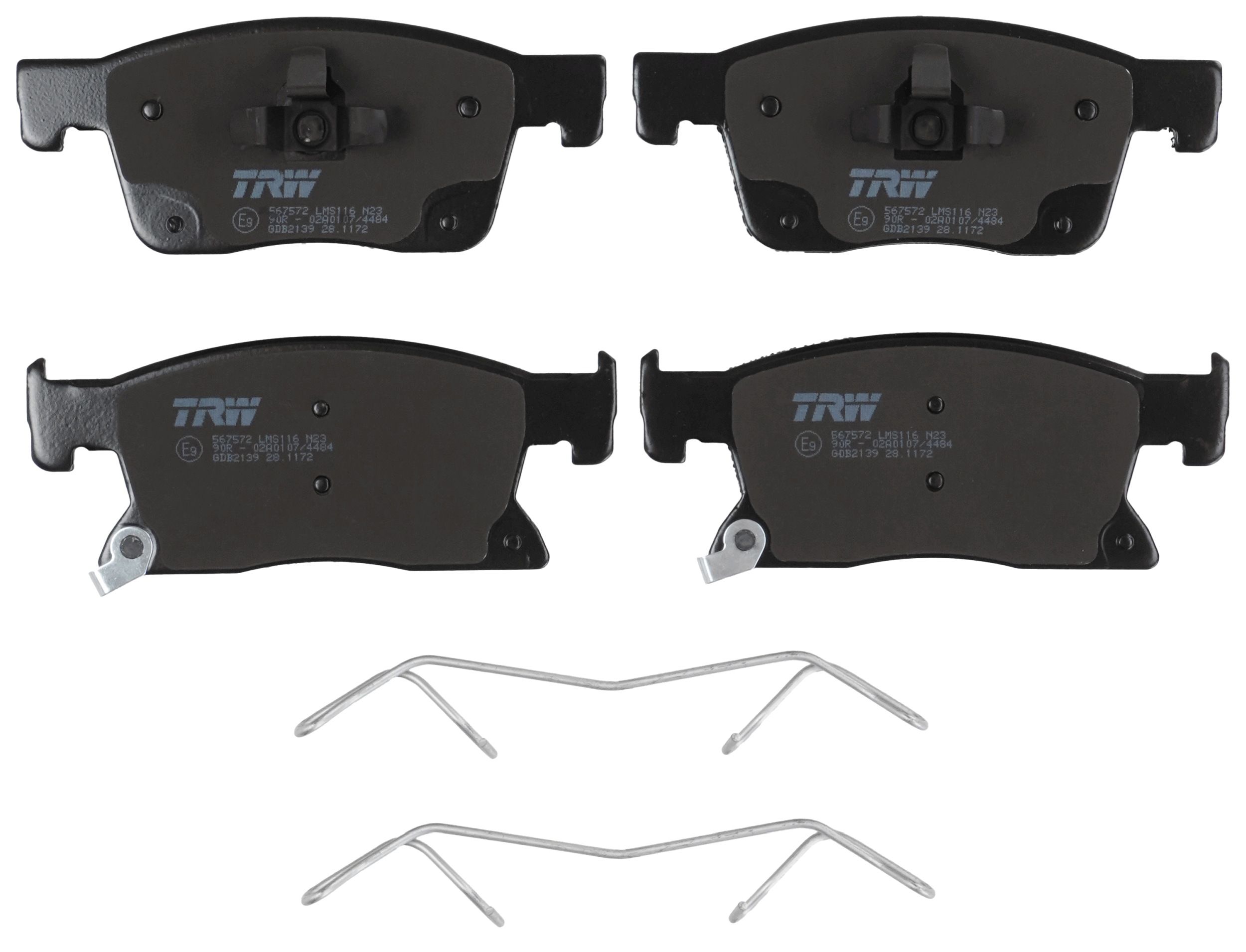 TRW BRAKE PAD SET, DISC BRAKE - TecDoc 2