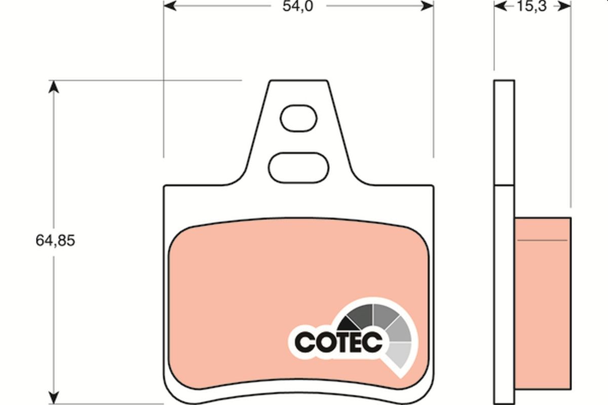 Brake Pad Set, disc brake GDB1247