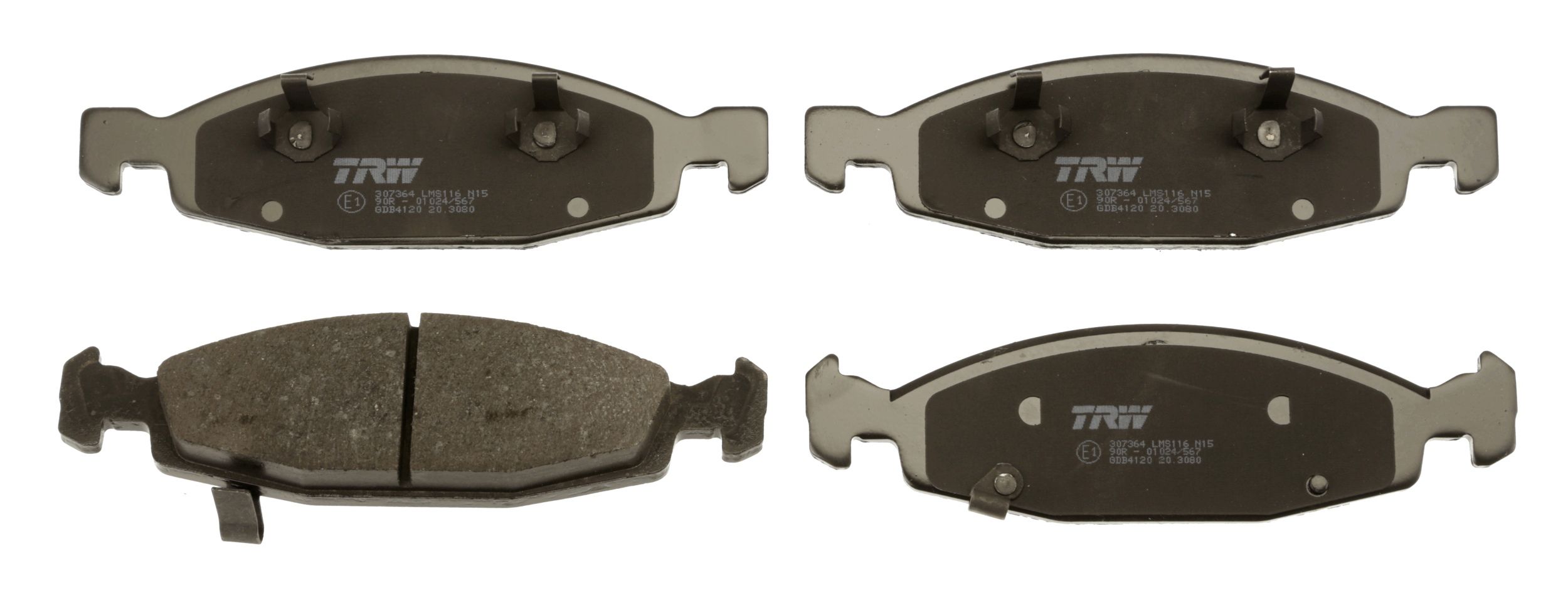 TRW DISC BRAKE PADS - TecDoc 2