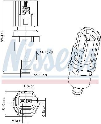 Sensor, Kühlmitteltemperatur Sensor, Kühlmitteltemperatur