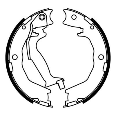 Bremsbackensatz, Feststellbremse