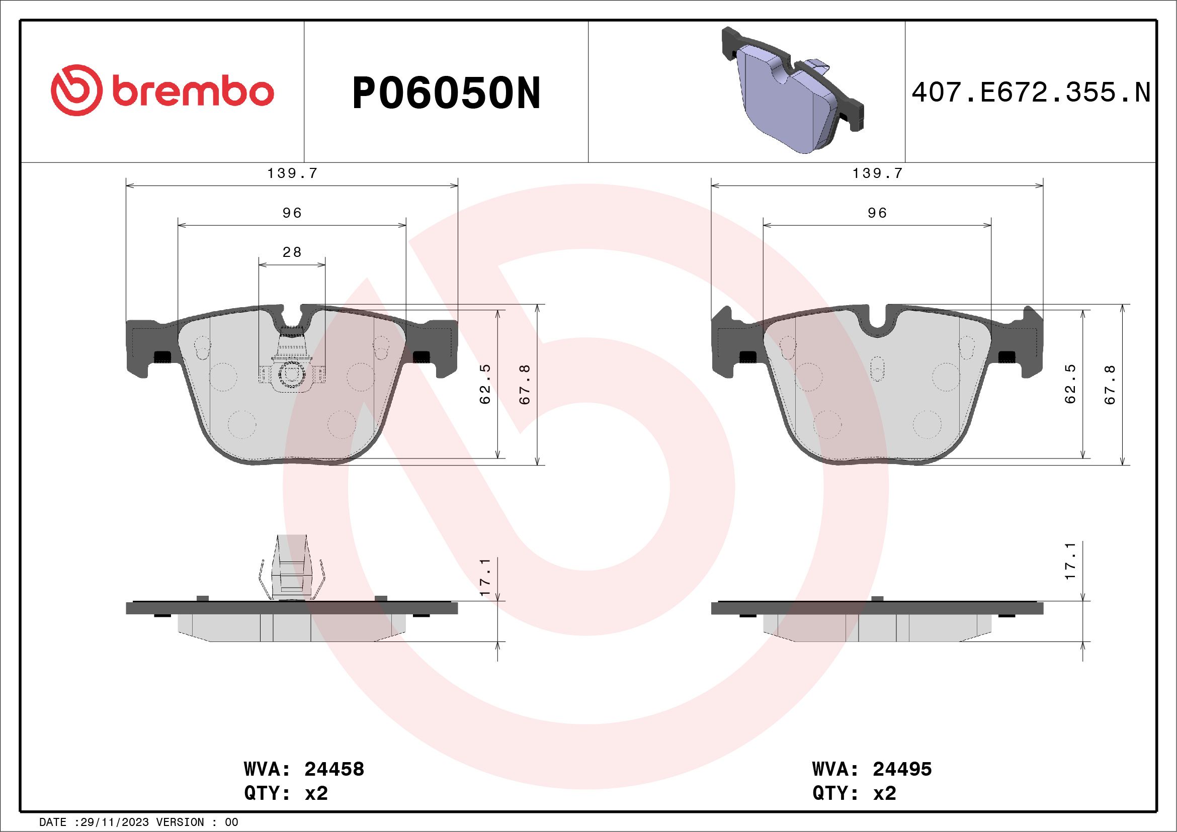 BMW 530D E60 02-10 (RR) - TecDoc 1