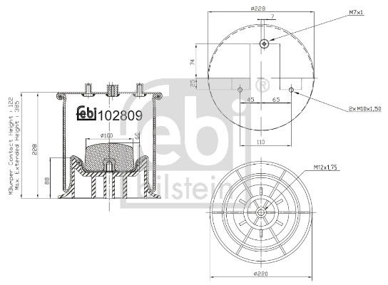 Federbalg, Luftfederung