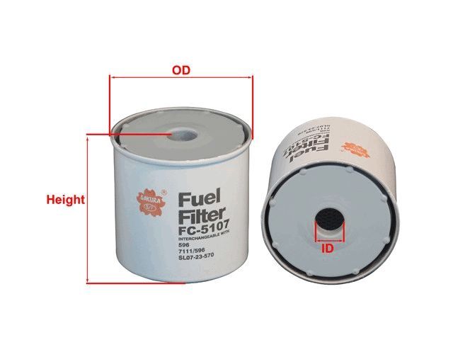 FUEL FILTER FITS R2244P - TecDoc Only