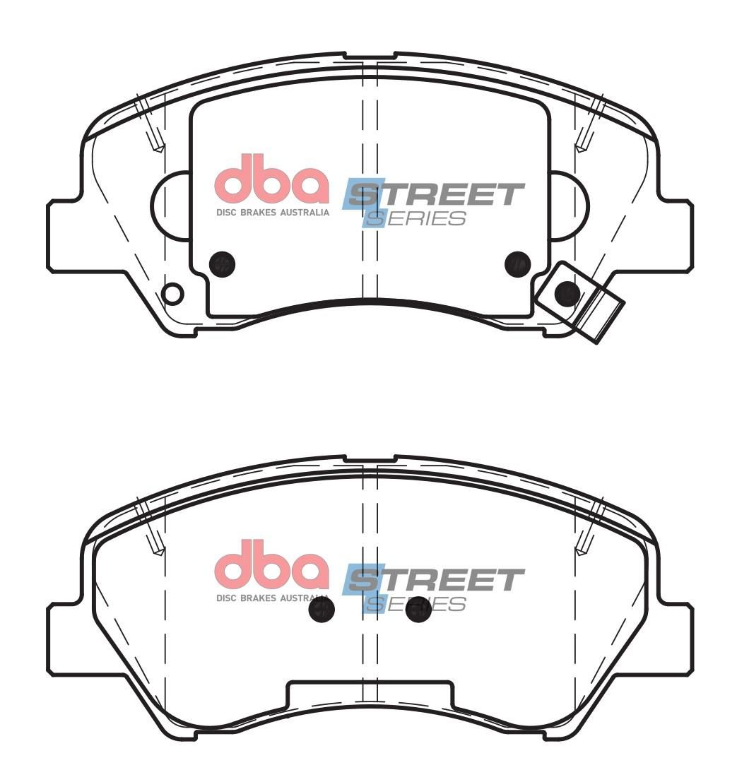DBA SS STREET SERIES BRAKE PADS [ Hyundai / Kia 2010- on F ] - TecDoc Only