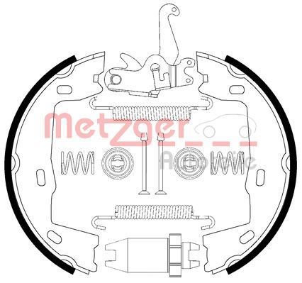 Brake Shoe Set, parking brake 0152021