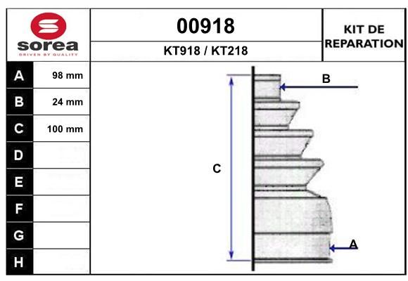 KIT D'ETANCHEITE 00918  .