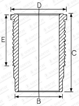 14-670050-00 GOETZE ENGINE hengerpersely