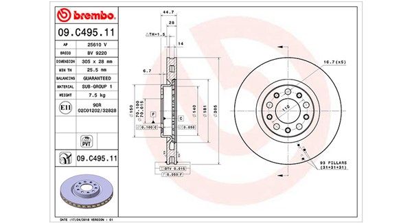 360406156001 MAGNETI MARELLI féktárcsa